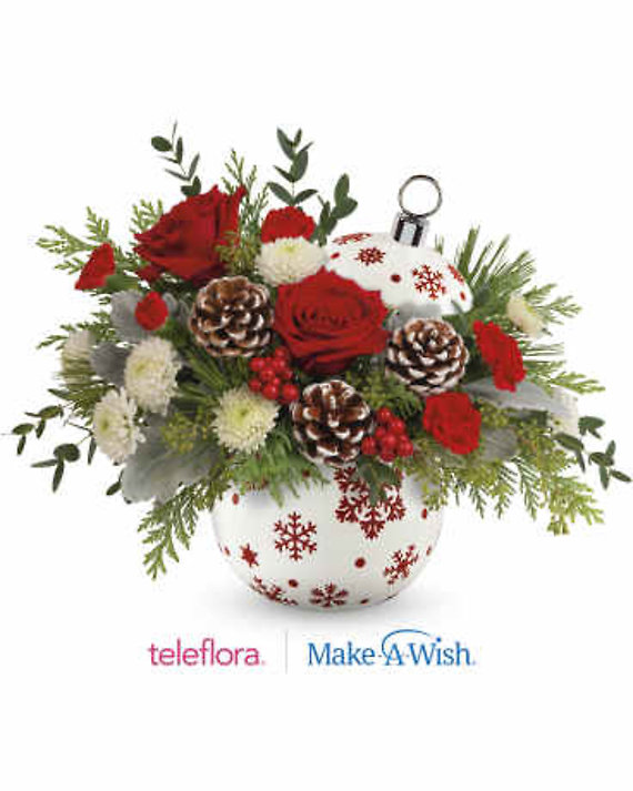 TELEFLORA\'S SPRINKLE SPARKLE SNOWFLAKE BOUQUET