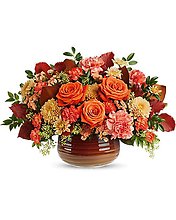 TELEFLORA\'S RUSTIC EMBER CENTERPIECE