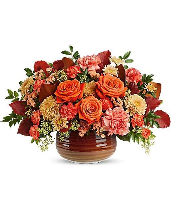 TELEFLORA\'S RUSTIC EMBER CENTERPIECE