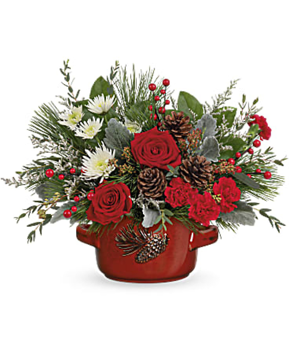 Teleflora Vintage Stoneware Centerpiece