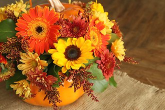 DESIGNERS CHOICE TELEFLORA PUMPKIN KEEPSAKE