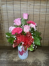 Sweetheart Frosted Jar